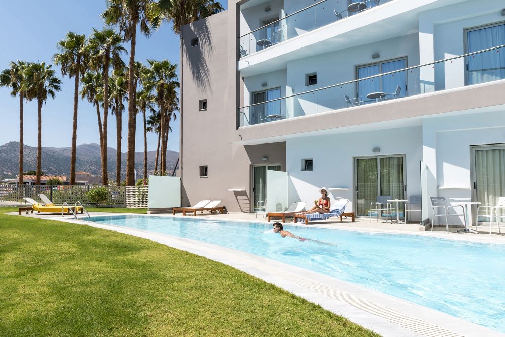 Die beiden Allsun-Hotels auf Kreta, hier das Carolina Mare, sind im Sommer nahezu ausgebucht