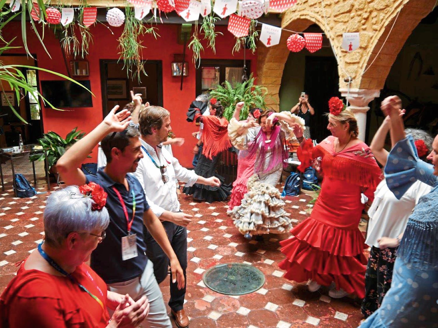 Auch Flamenco-Unterricht und eine Fiesta standen auf dem Programm
