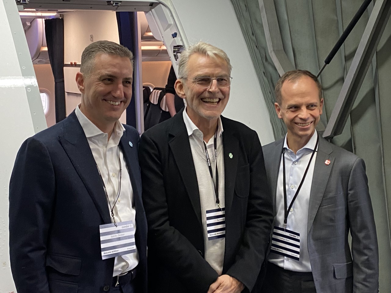 Geschäftsführer-Trio von Condor: Christian Schmitt (COO), Ralf Teckentrup (CEO) und Björn Walther (CFO)
