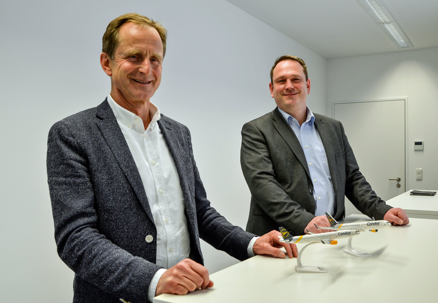 Vertriebschef Paul Schwaiger (links) und Einzelplatz-Leiter André Horn. Foto: rie