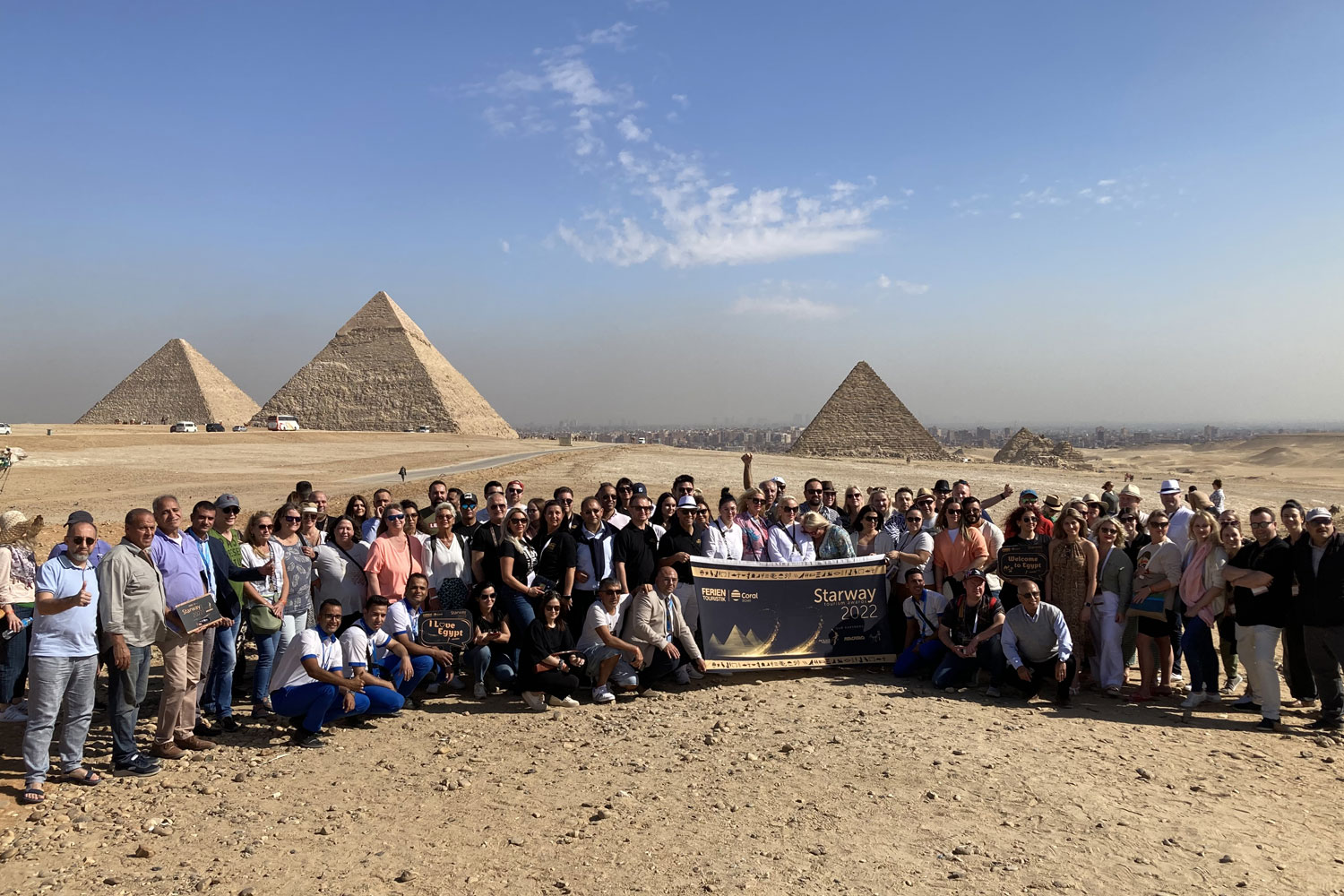 Ein Highlight der Top-Partner-Reise war ein Besuch der Pyramiden von Gizeh