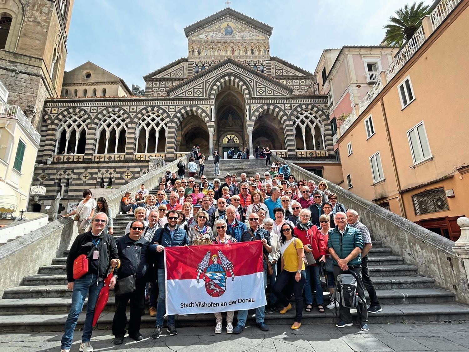 Das obligatorische Gruppenfoto, hier vor dem Dom von Amalfi