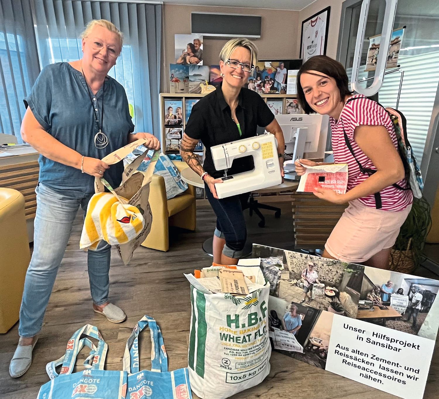 Engagieren sich nachhaltig und sozial (von links): Annette Eilers, Christina Kiefer und Angela Löffler