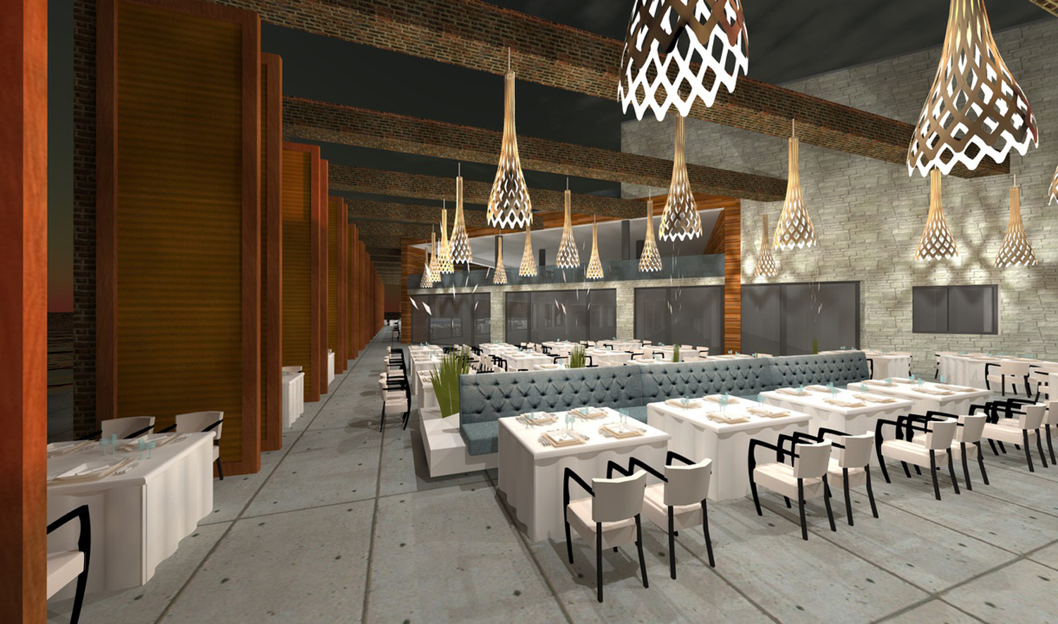 Eines der Restaurants in der neuen Clubanlage Eines der Restaurants in der neuen Clubanlage