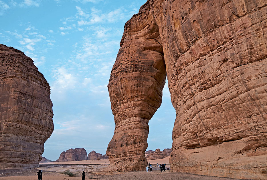 Das Wahrzeichen von AlUla: der Elephant Rock Das Wahrzeichen von AlUla: der Elephant Rock