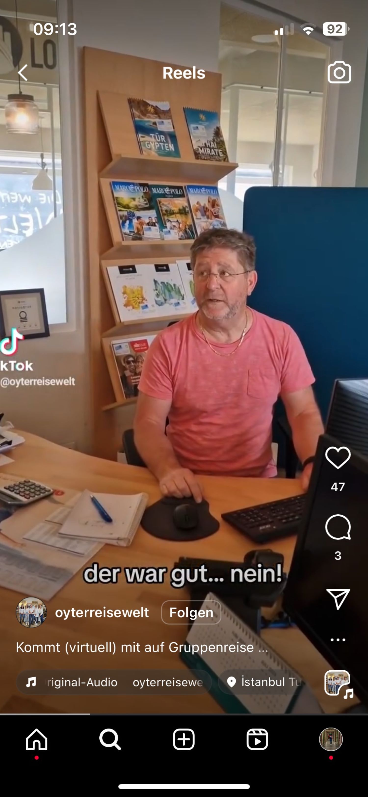 Für das Video mimte Hüseyin Senol den strengen Chef
