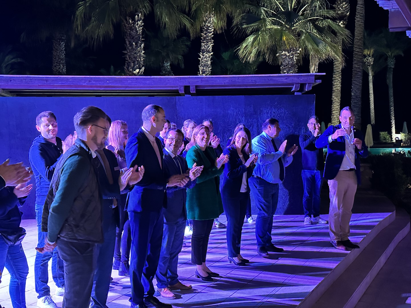 Gastgeber Grecotel stellt sich vor: Vangelis Vassiliou (rechts) mit dem Team des Grecotel Imperial 