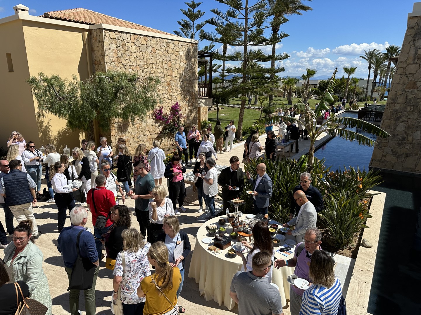 Networking während der Tagungspause