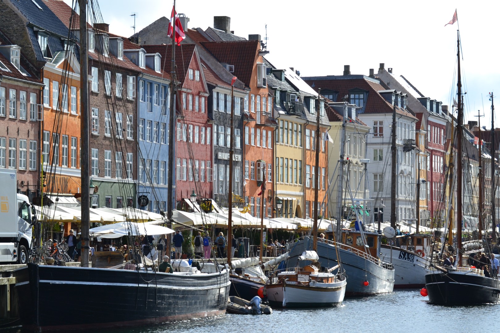 Touristenattraktion: Nyhavn mit seinen bunten Giebelhäusern