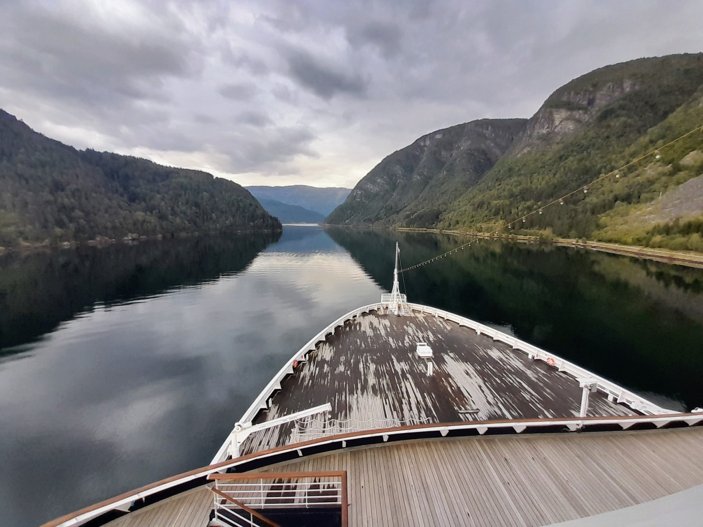 Ausfahrt aus dem Hardangerfjord