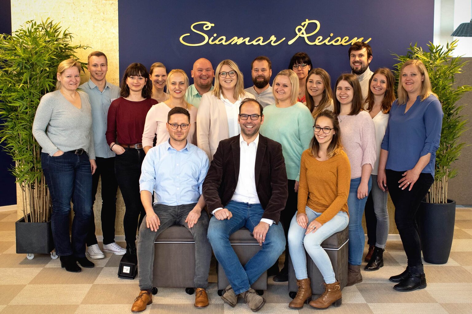 Das Team um Michael Riebel (vorne Mitte)