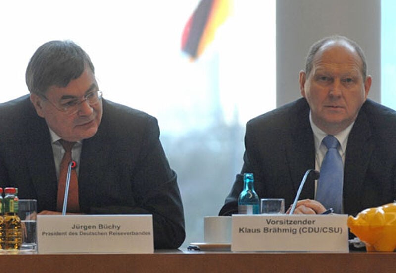 Zurück zur Sachlichkeit: DRV-Präsident Jürgen Büchy (links) und Klaus Brähmig, Mitglied des Bundestags