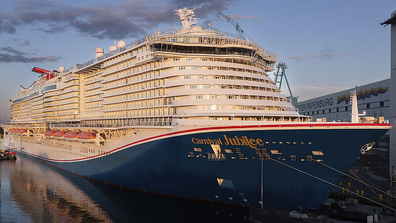 Die Carnival Jubilee ist das erste Schiff der US-Reederei „made in Papenburg“
