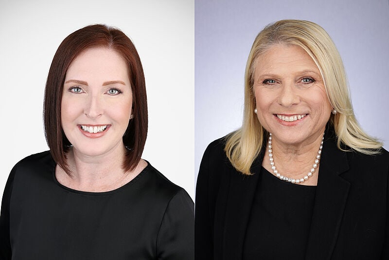 Laura Hodges Bethge (links) folgt auf Lisa Lutoff-Perlo