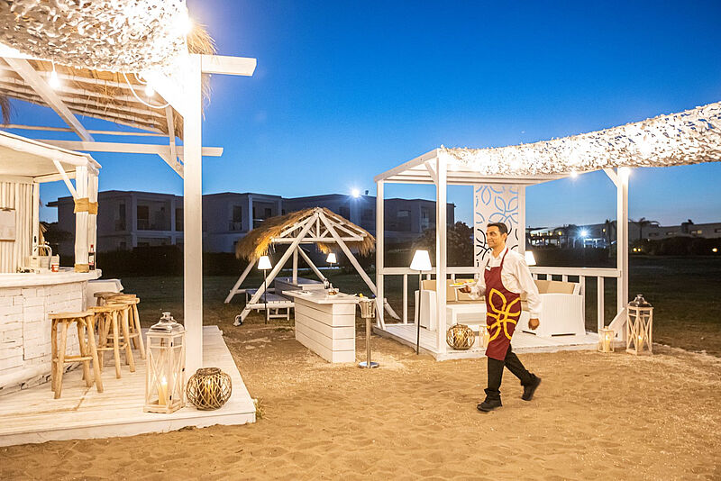 Zum neuen Sentido-Konzept gehört auch eine Beachbar