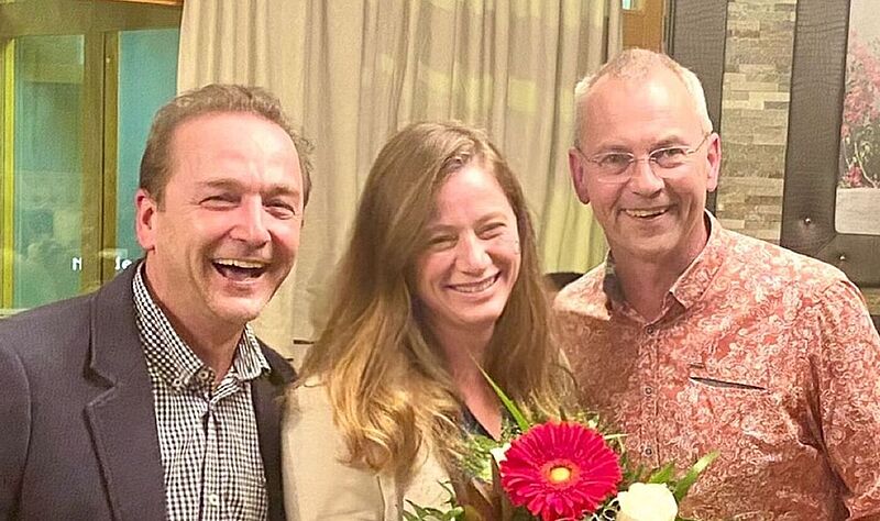 Der neue Vorstand: Der erste Vorsitzende Thomas Oczadly, die stellvertretende Vorsitzende Anett Herrmann und Finanzvorstand Ralf Schuster