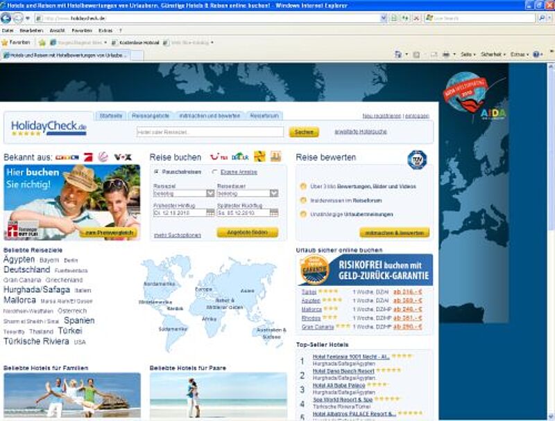 Steht mit seinen Lockangeboten im Fokus der Kritik: Holidaycheck