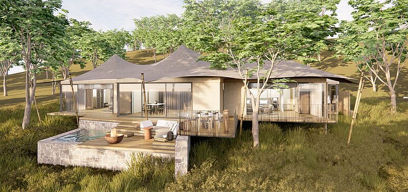 Die Kempinski Msasa Lodge Lake Manyara ist ein luxuriöses Zeltcamp