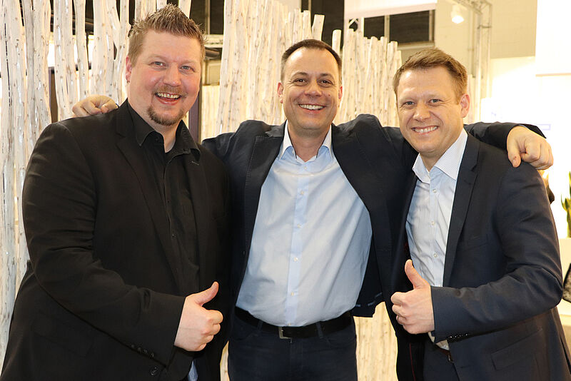 Neue Aufgaben warten auf diese Herren: v.l. Rainer Gnyp, Peter Möschl und Hauke Moll