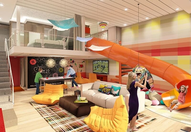Spielzimmer auf 125 Quadratmetern und zwei Decks: die neue Ultimate Family Suite