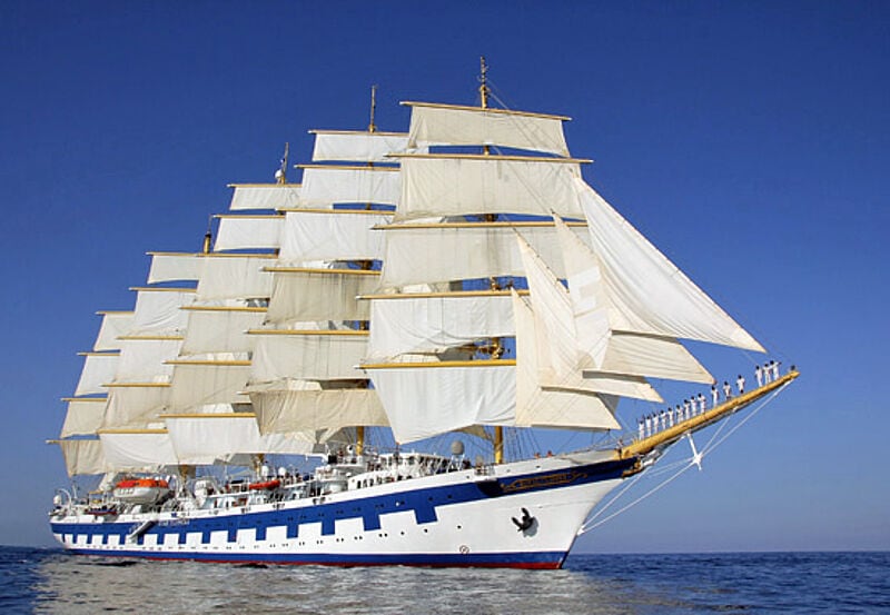Die Royal Clipper kreuzt unter anderem entlang der Cote d’Azur.