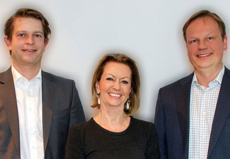 Neben Bernhard Steffens (links) wird auch Oliver Rengelshausen Geschäftsführer. Amadeus-Managerin Petra Euler übernimmt die Oberaufsicht
