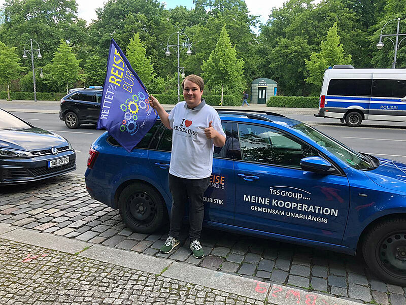 Demonstrierte am Mittwoch in Berlin mit: TSS-Außendienstler Kevin Walther. Foto: TSS