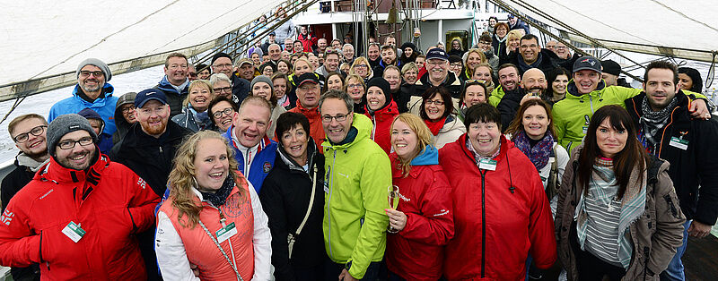 Auf persönlichen Kontakt mit Vertriebspartnern legen Versicherer großen Wert – hier bei der Veranstaltung „Hansestars auf Kurs“ der Hanse Merkur