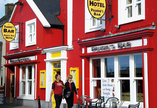 Dingle Town ist die am westlichsten gelegene Ortschaft in Europa.