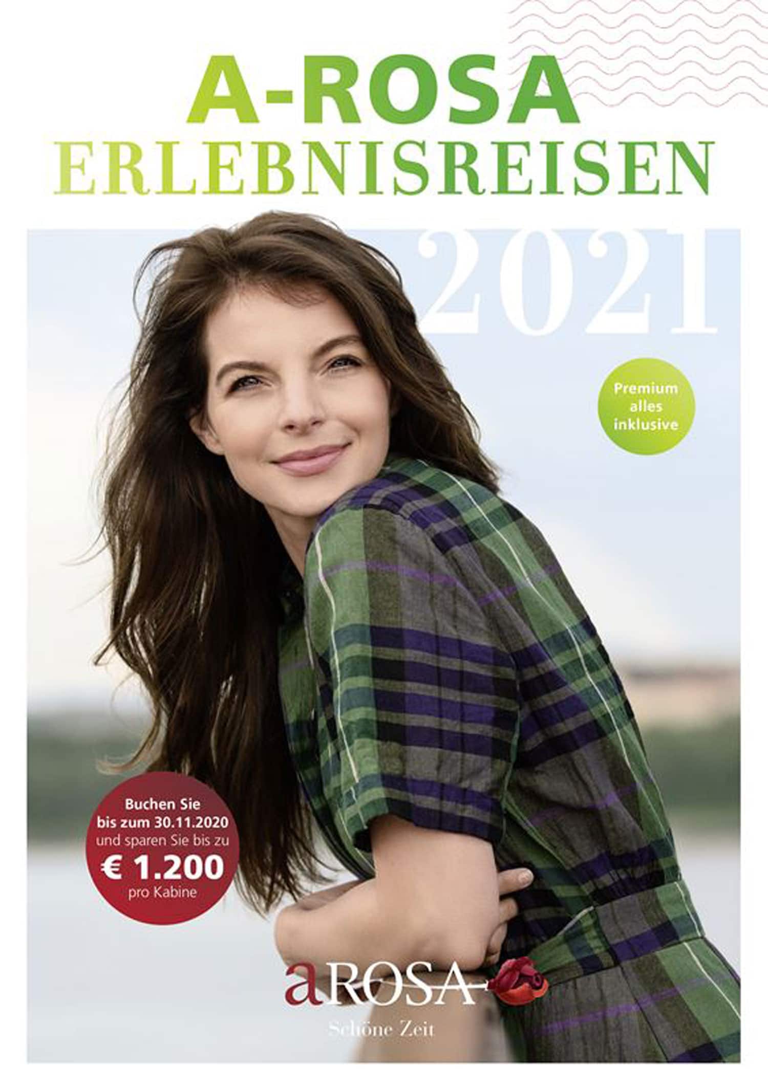Der Arosa-Katalog 2021 mit Markenbotschafterin Yvonne Catterfeld