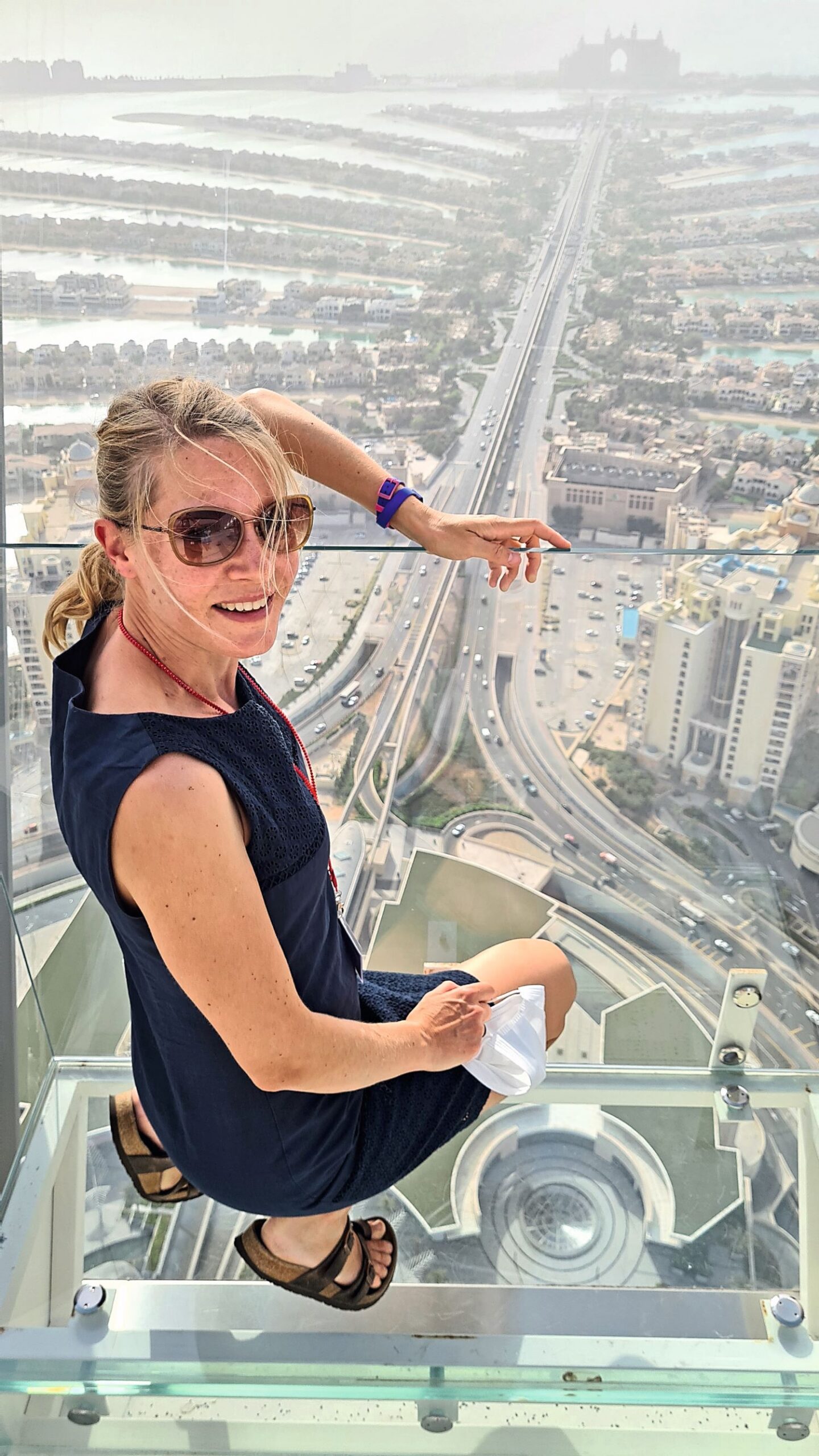 Das Lächeln ist nur aufgesetzt. Susanne Layh möchte bei The View at The Palm vor allem eines: schnell wieder runter