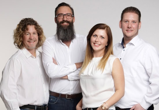 Das ETI-Team (v.l.): Markus Kornhuber, Jochen Köhler, Irina Merzel und Sascha Neuß