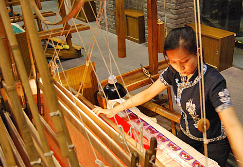 Brokatmuseum in Chengdu.