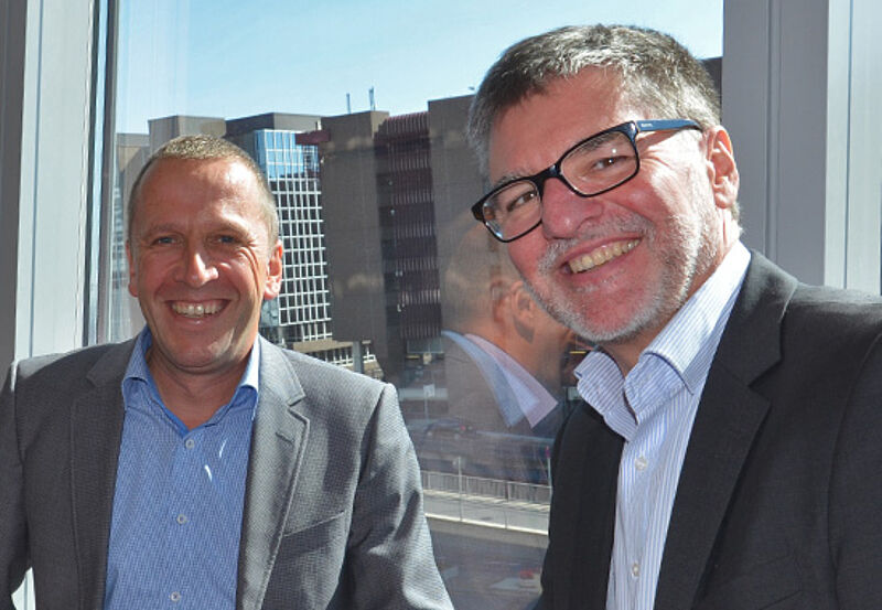 Rainer Hageloch und Pedro Turbany wollen Reisebüros auf Wunsch mehr unternehmerische Sicherheit bieten