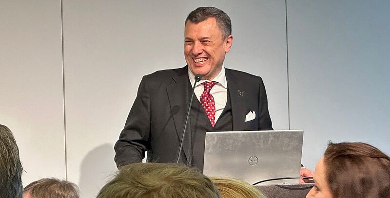 Gutgelaunt in Berlin: Tourismusminister Ahmed Issa