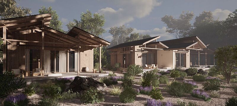 Das neu erbaute Ahama bietet 30 einzeln stehende Cabanas