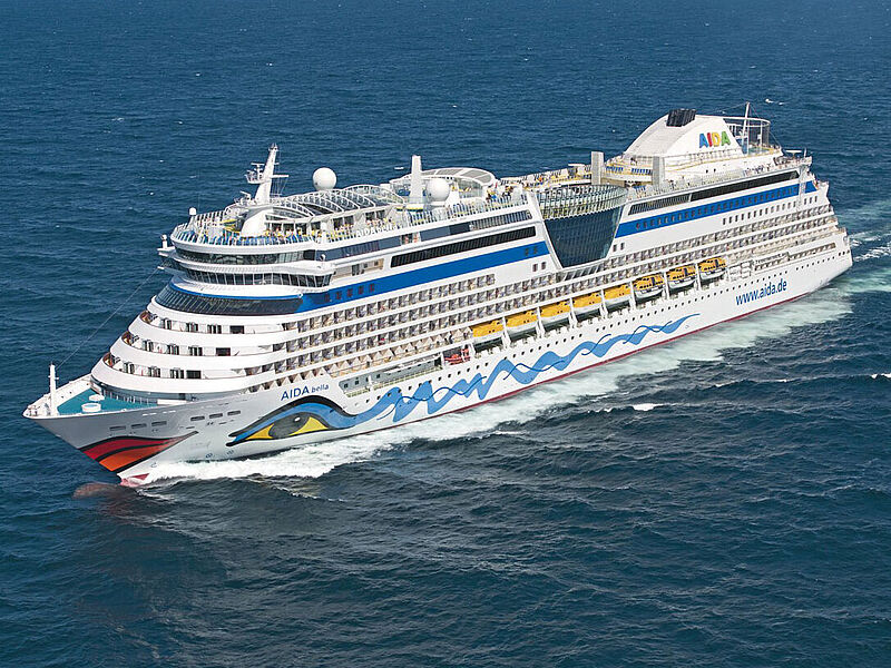 Die Aida Bella kreuzt nun ab/bis Palma de Mallorca. Foto: Aida