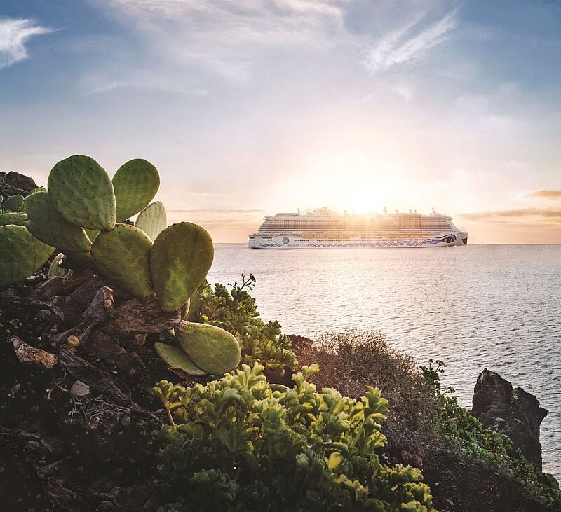 Die Aida Nova kreuzt im Winter um die Kanaren