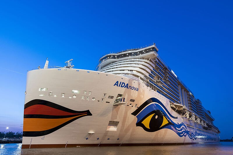 Die Aida Nova wird heute getauft und geht im November in Dienst