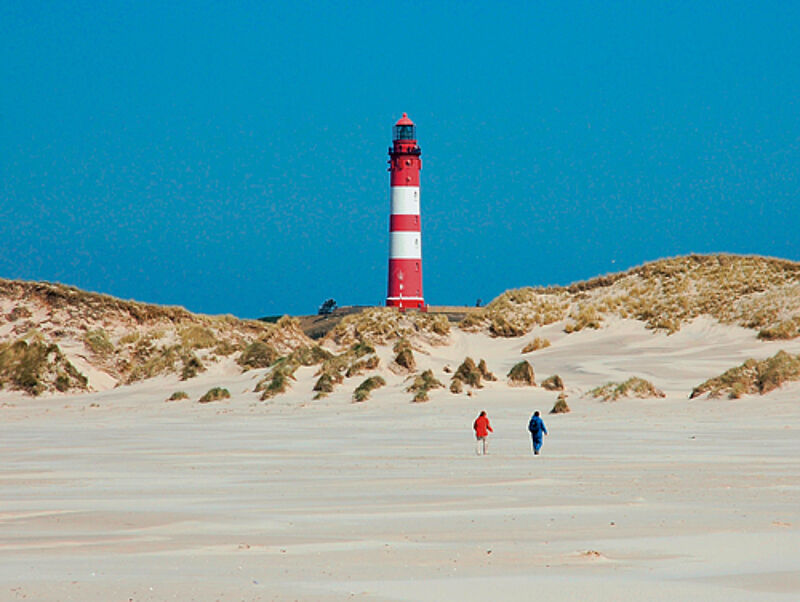 Hier wird man im Frühjahr ordentlich durchgepustet: der Strand Kniepsand auf Amrum.