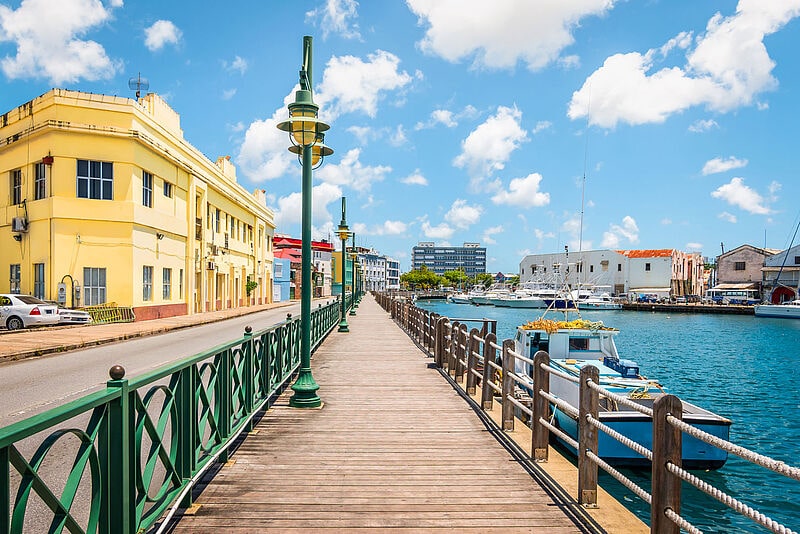 In der Hauptstadt Bridgetown durften die Kreuzfahrtschiffe anlegen