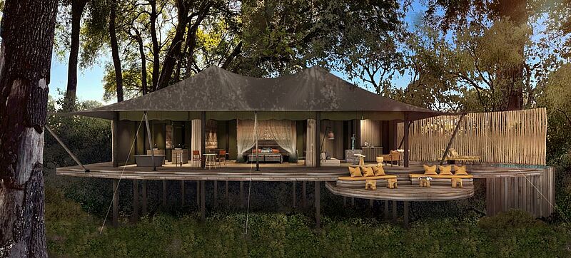 In Botswana können Reisende jetzt im North Island Camp Okavango übernachten