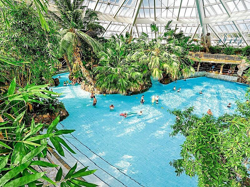 Während des Famtrips bleibt genügend Zeit, das Badeparadies Aqua Mundo im Center Parcs Bispinger Heide zu besuchen