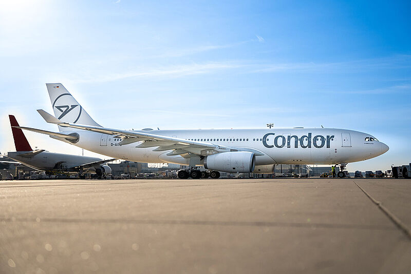 Landet nächsten Samstag auf Mallorca: ein A330 von Condor
