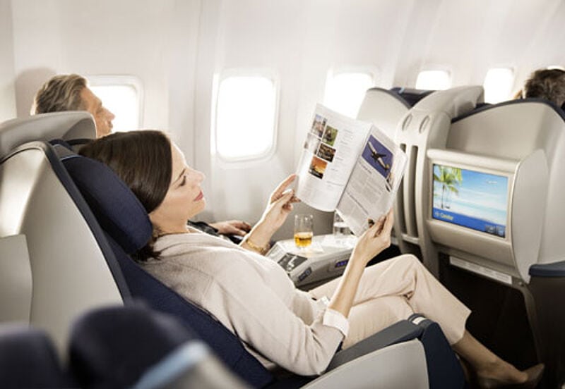 Hauptgewinn waren zwei Tickets von Condor für die neue Business Class auf der Fernstrecke