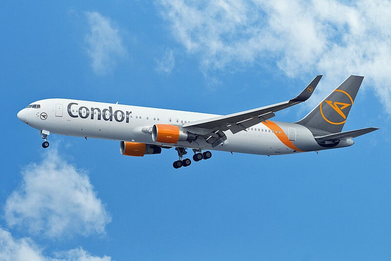Die neuen Fernflüge ab Düsseldorf und München absolviert Condor zunächst mit einer Boeing 767. Foto: Condor