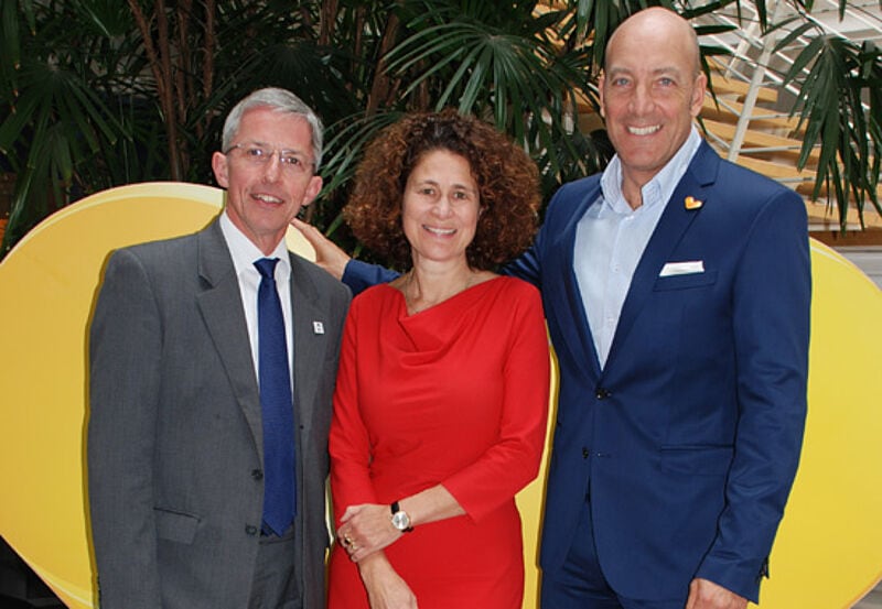 Beschreiten gemeinsam neue Wege: Max-Peter Droll, Geschäftsführer Aldiana (links), Stefanie Berk, Geschäftsführerin Thomas Cook, Ingo Burmester, Geschäftsführer Thomas Cook Hotels and Resorts