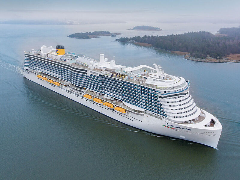 Das aktuelle Flaggschiff Costa Smeralda bereist 2021 Frankreich, Italien und Spanien. Foto: Costa Crociere
