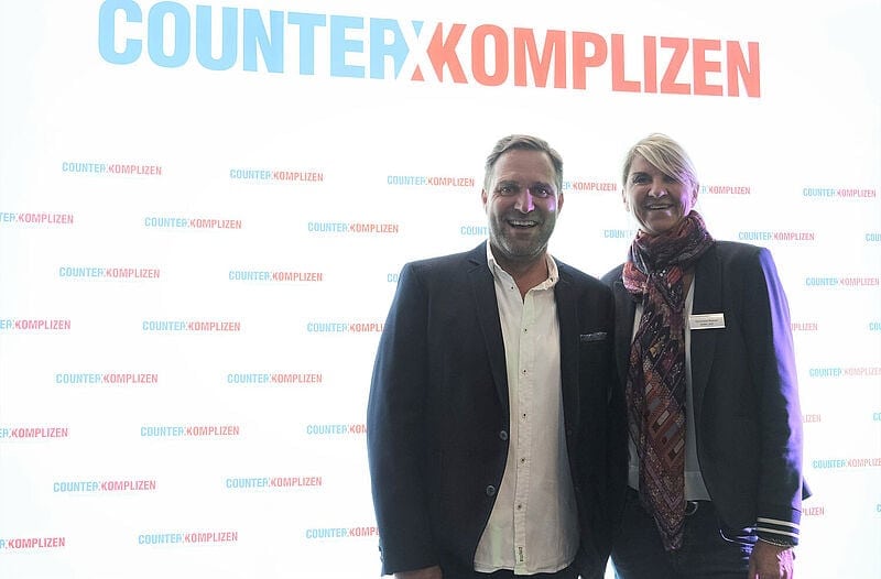 Die Initiatoren und Organisatoren der Counter-Komplizen: Berend Rieckmann und Christiane Blaeser