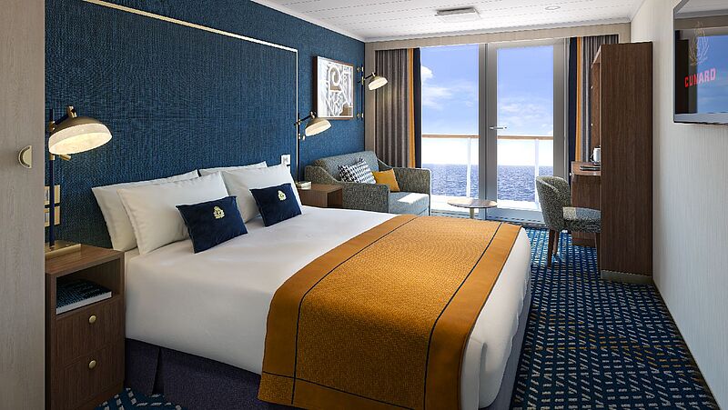 Der Hauptpreis: eine Europa-Kreuzfahrt in einer Balkonkabine des neuen Cunard-Schiffes Queen Anne